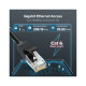 Патч-корд 2м, U/UTP Cat 6 CCA Lan Cable NW102 Black Ugreen (20160)