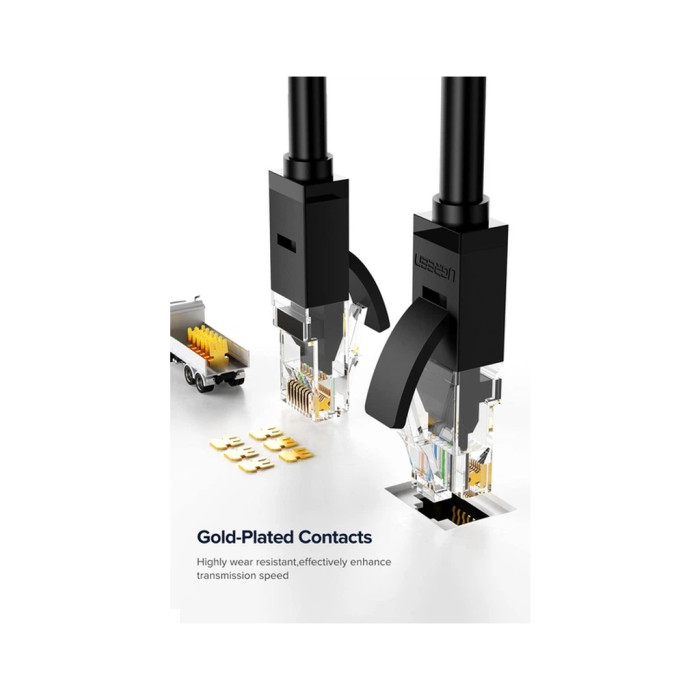 Патч-корд 10м UTP cat 6 NW102 Lan Cable Black Ugreen (20164)