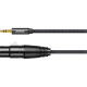 Кабель мультимедійний 3.5mm M to XLR F 2.0m AV182 black Ugreen (20244)