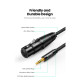 Кабель мультимедійний 3.5mm M to XLR F 2.0m AV182 black Ugreen (20244)