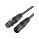 Кабель мультимедійний XLR M to XLR F 5.0m AV130 black Ugreen (20712)