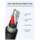 Кабель мультимедійний XLR M to XLR F 5.0m AV130 black Ugreen (20712)