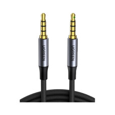 Кабель мультимедійний 3.5mm M to 3.5mm M 3.0m (4pin) AV183 aluminum gray Ugreen (20785)