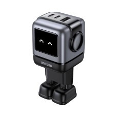 Зарядний пристрій Ugreen 1xUSB + 2xUSB-C 65W GaN CD361 gray (25685B)