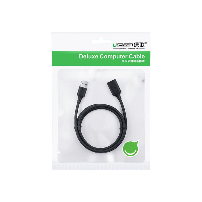 Дата кабель USB 3.0 AM/AF 0.5m US129 black Ugreen (30125)