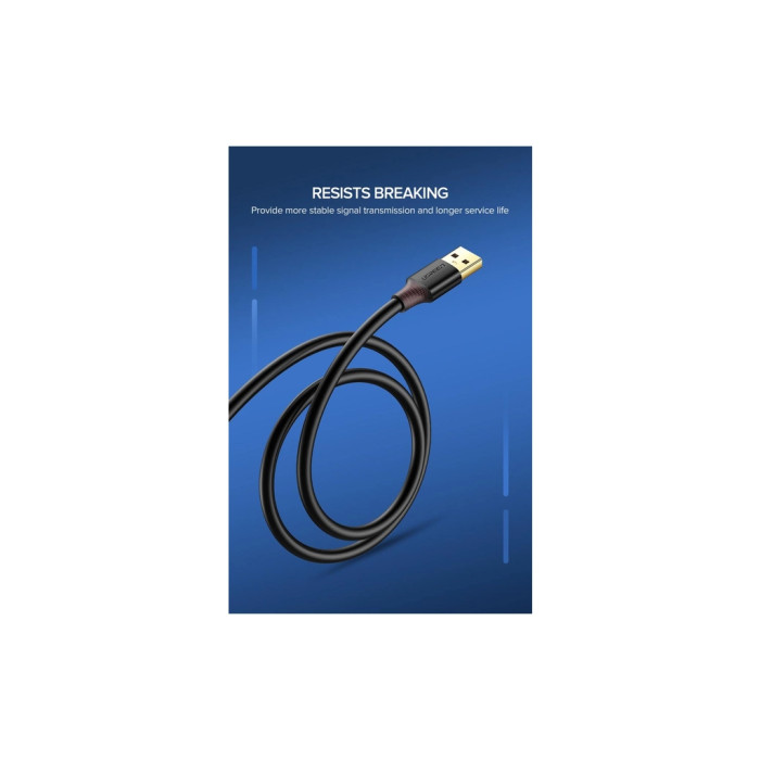 Дата кабель USB 3.0 AM/AF 1.5m US129 black Ugreen (30126)