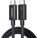 Дата кабель USB 4.0Type-C to Type-C 0.8m THUNDERBOLTUS501 8K40Gbps Black Ugreen (30389)