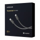 Дата кабель USB 4.0Type-C to Type-C 0.8m THUNDERBOLTUS501 8K40Gbps Black Ugreen (30389)
