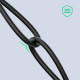 Дата кабель USB 4.0Type-C to Type-C 0.8m THUNDERBOLTUS501 8K40Gbps Black Ugreen (30389)