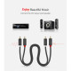 Кабель мультимедійний 2xRCA M to 2xRCA M 1.0m AV104 black Ugreen (30747)