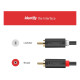 Кабель мультимедійний 2xRCA M to 2xRCA M 1.0m AV104 black Ugreen (30747)