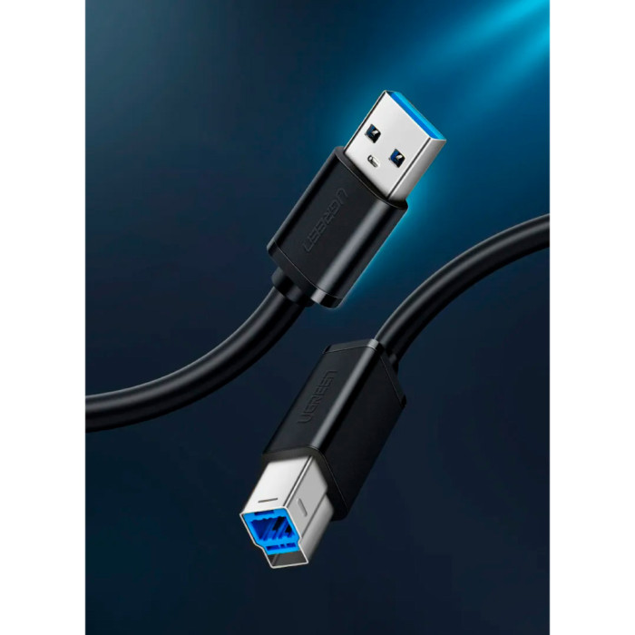 Кабель для принтера USB 3.0 AM/BM 1.0m US210 black Ugreen (30753)
