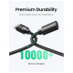 Кабель мультимедійний HDMI M to HDMI F 0.5m 8K HD151 black Ugreen (40400)