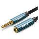 Кабель мультимедійний 3.5mm M to 3.5mm F 1.0m AV118 blue Ugreen (40673)
