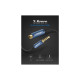 Кабель мультимедійний 3.5mm M to 3.5mm F 2.0m AV118 blue Ugreen (40675)