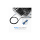 Кабель мультимедійний 3.5mm M to 3.5mm F 2.0m AV118 blue Ugreen (40675)