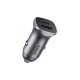 Зарядний пристрій Ugreen 1xUSB-C + 1xUSB 30W car adapter CD130 black (40858)