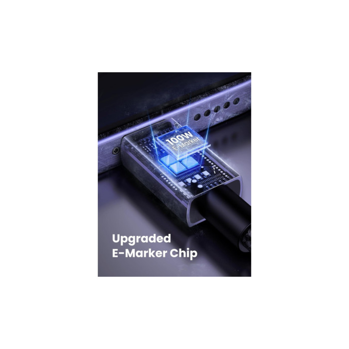 Дата кабель USB-C to USB-C 3.0m 100W L512 gray Ugreen (45065)