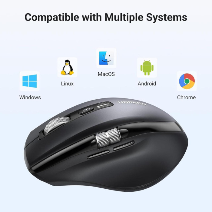 Мишка Ugreen M751 Wireless/Bluetooth Black (45792)
