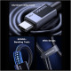 Дата кабель USB-C to USB-C 0.5m PD60W 3A braided L524 gray Ugreen (55764)