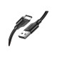 Дата кабель USB 2.0 AM to USB-C 0.25m 3A US287 black Ugreen (60114)