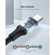 Дата кабель USB 2.0 AM to Type-C 2.0m US287 Black Ugreen (60118)