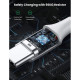 Дата кабель USB 2.0 AM to USB-C 0.25m 3A braided US288 white Ugreen (60129)