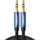 Кабель мультимедійний 3.5mm M to 3.5mm M 0.5m 90° corner AV112 blue Ugreen (60178)