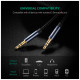 Кабель мультимедійний 3.5mm M to 3.5mm M 0.5m 90° corner AV112 blue Ugreen (60178)