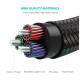 Кабель мультимедійний 3.5mm M to 3.5mm M 0.5m 90° corner AV112 blue Ugreen (60178)