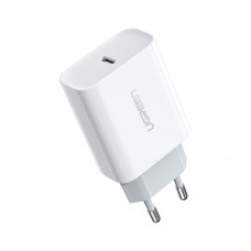 Зарядний пристрій Ugreen CD137 Type-C PD 20W Charger (White) (60450)