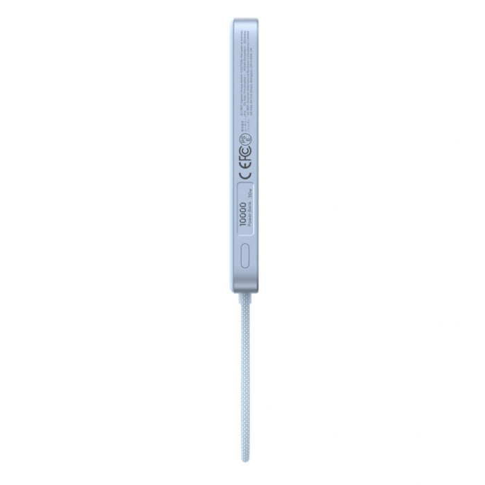 Батарея універсальна Ugreen 10000mAh 30W 1xUSB-C + 15W Magnetic Wireless + cable USB-C blue (65839B)