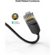 Патч-корд 1.5м, U/UTP CAT 6A Copper Ethernet Cable тонкий(діаметр 2.8мм) NW122 Black Ugreen (70333)
