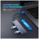 Концентратор Ugreen CM219 HUB Type-C - 3xUSB with MicroUSB Power Port (Gray) (70336)