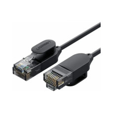 Патч-корд 3м, U/UTP CAT 6A Copper Ethernet Cable тонкий(діаметр 2.8мм) NW122 Black Ugreen (70653)