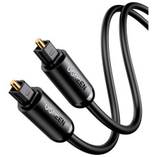 Кабель мультимедійний Optical Toslink 1.5m AV122 black Ugreen (70891)