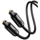 Кабель мультимедійний Optical Toslink 1.5m AV122 black Ugreen (70891)