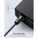Кабель мультимедійний Optical Toslink 1.5m AV122 black Ugreen (70891)