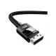 Кабель мультимедійний DisplayPort M to DisplayPort M 1.0m V1.4 braided DP114 black Ugreen (80390)