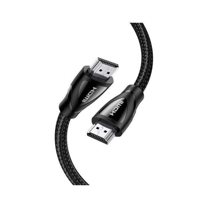 Кабель мультимедійний HDMI M to HDMI M 1.5m braided HD140 black Ugreen (80402)