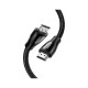Кабель мультимедійний HDMI M to HDMI M 5.0m braided HD140 black Ugreen (80405)