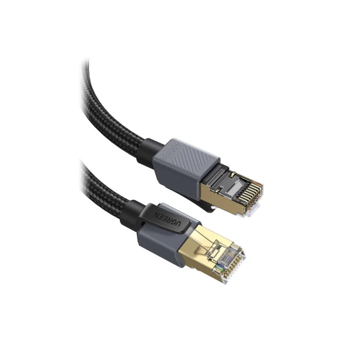 Патч-корд 3m F/FTP cat 8 RJ-45 black 40Gbps 2000MHz Ugreen (85629)
