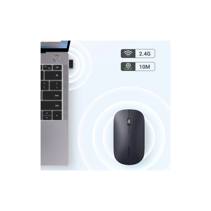 Мишка Ugreen MU001 Portable Wireless Black (90372)