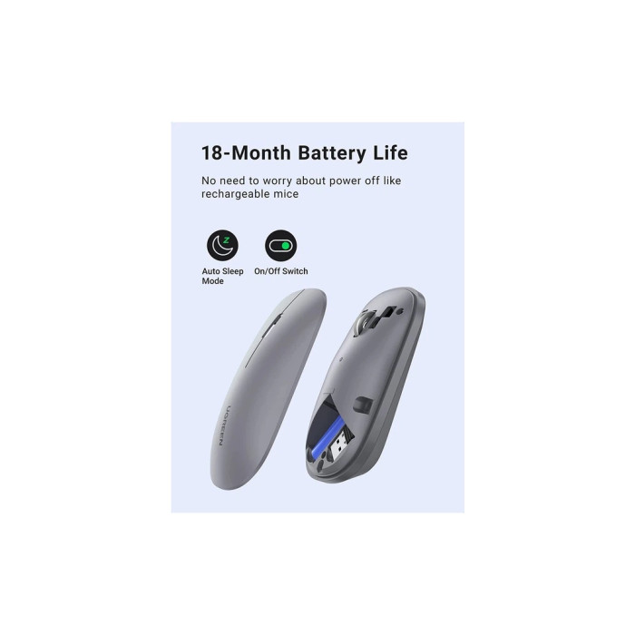 Мишка Ugreen MU001 Portable Wireless Gray (90373)