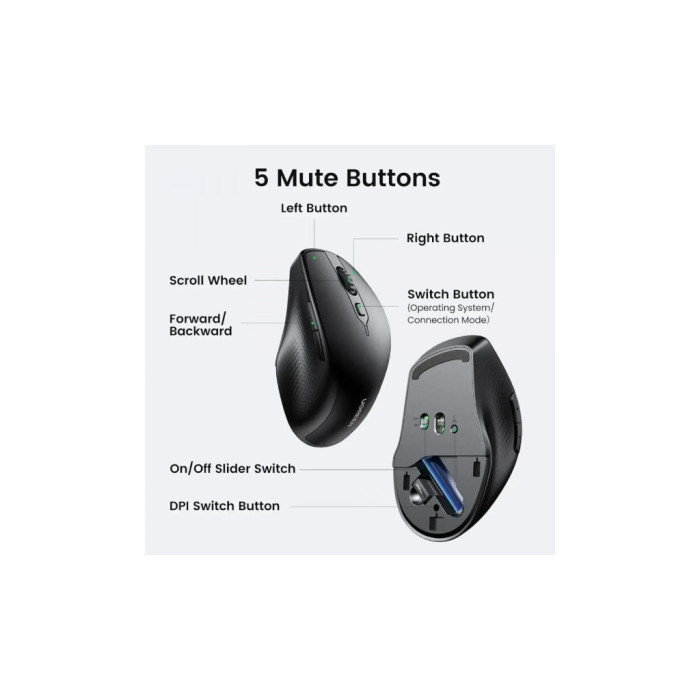 Мишка Ugreen MU101 Wireless Black (90395)