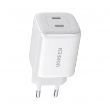 Зарядний пристрій Ugreen 2xUSB 40W GAN (Type-C 25W+20W) PD CD294 White (90573)