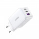 Зарядний пристрій Ugreen USB-A+2*USB-C 65W GaN Tech Fast White (CD224/15334)