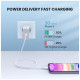 Дата кабель USB-C to Lightning 1.0m US171 MFI White Ugreen (US171/10493)