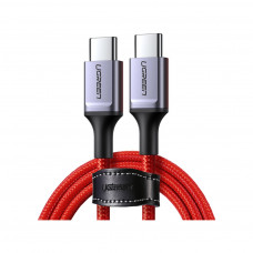 Дата кабель USB-C to USB-C 1.0m US294 3A Red Ugreen (US294/60186)