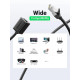 Патч-корд 2м, F/UTP cat 6 RJ-45 extension black Ugreen (U_11281)